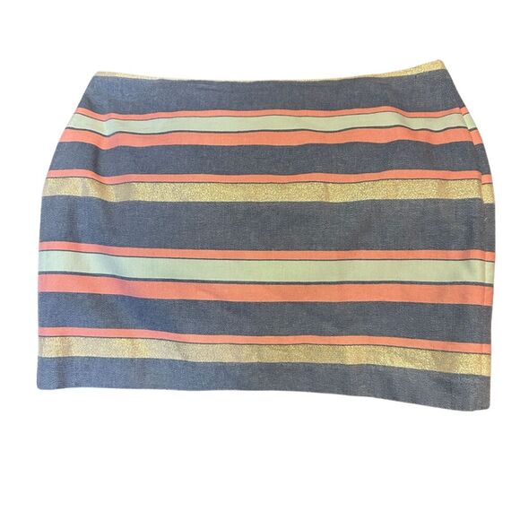 Gap Striped Mini Skirt - Size 6 - Picture 2 of 6